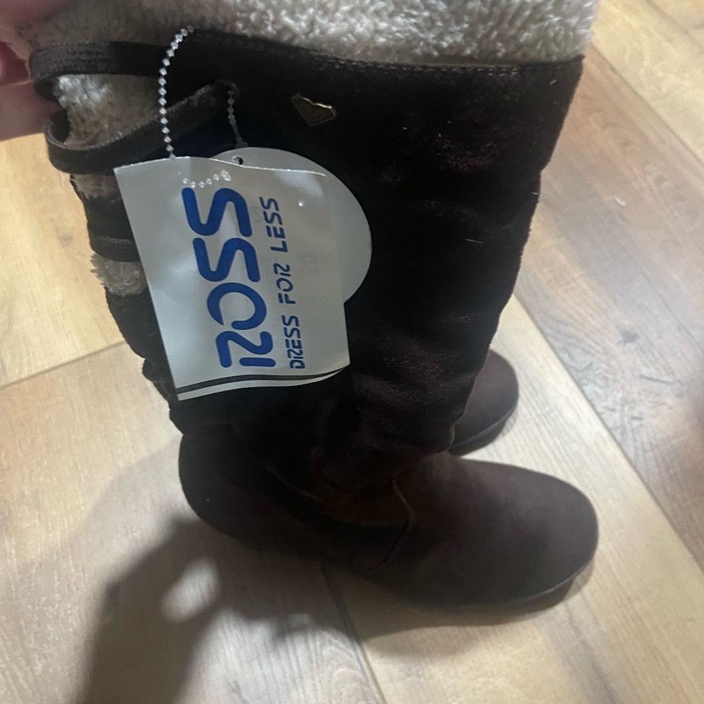 Brown Suede Boots